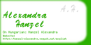 alexandra hanzel business card